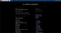 Desktop Screenshot of lemondemoderne.blogspot.com