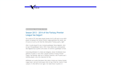 Desktop Screenshot of fantasypremierleagueblog.blogspot.com