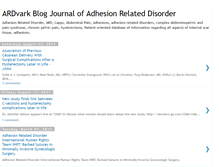 Tablet Screenshot of adhesionrelateddisorder.blogspot.com