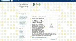 Desktop Screenshot of chicmommyshopsblog.blogspot.com