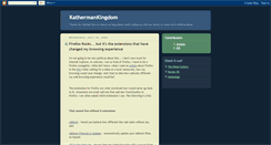 Desktop Screenshot of kathermankingdom.blogspot.com