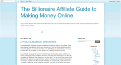 Desktop Screenshot of billionaireaffiliate.blogspot.com