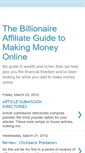 Mobile Screenshot of billionaireaffiliate.blogspot.com