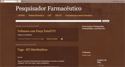 Desktop Screenshot of pesquisadorfarmaceutico.blogspot.com