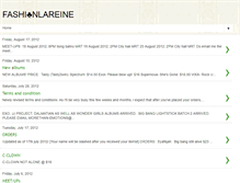 Tablet Screenshot of fashionlareine.blogspot.com