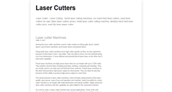 Desktop Screenshot of lasercutters.blogspot.com