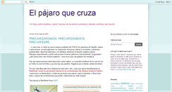 Desktop Screenshot of elpajaroquecruza.blogspot.com