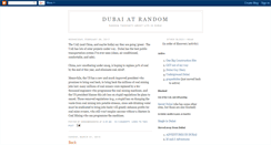 Desktop Screenshot of dubaiatrandom.blogspot.com