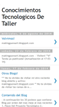 Mobile Screenshot of conocimientosdetaller.blogspot.com