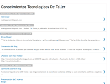 Tablet Screenshot of conocimientosdetaller.blogspot.com