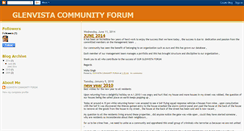 Desktop Screenshot of glenvistacommunityforum.blogspot.com