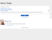 Tablet Screenshot of herestoday.blogspot.com