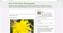 Desktop Screenshot of newyork-nature-photography.blogspot.com