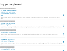 Tablet Screenshot of buypetsupplement.blogspot.com