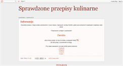 Desktop Screenshot of kulinaria-przepisy.blogspot.com