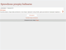 Tablet Screenshot of kulinaria-przepisy.blogspot.com