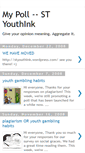 Mobile Screenshot of mypoll-youthink.blogspot.com