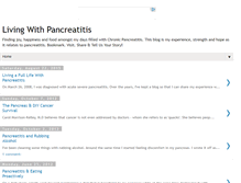 Tablet Screenshot of living-with-pancreatitis.blogspot.com