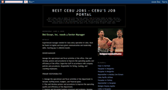 Desktop Screenshot of bestcebujobs.blogspot.com