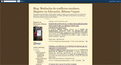 Desktop Screenshot of mediacionconflictosescolares.blogspot.com