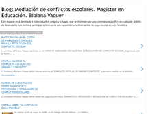 Tablet Screenshot of mediacionconflictosescolares.blogspot.com