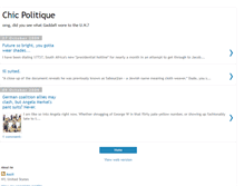 Tablet Screenshot of chicpolitique.blogspot.com