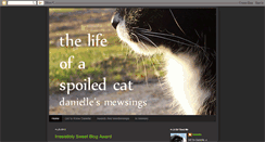 Desktop Screenshot of lifeofaspoiledcat.blogspot.com