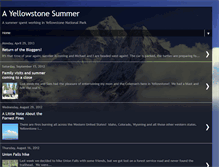 Tablet Screenshot of ouryellowstonesummer.blogspot.com