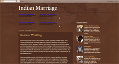 Desktop Screenshot of indianmarriage2011.blogspot.com