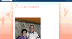 Desktop Screenshot of christianlegacies.blogspot.com