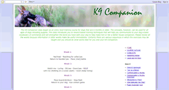 Desktop Screenshot of k9companion.blogspot.com