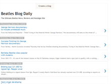 Tablet Screenshot of beatlesblogdaily.blogspot.com