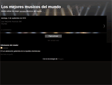 Tablet Screenshot of losmejoresmusicosdelmundo.blogspot.com