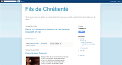 Desktop Screenshot of filsdechretiente.blogspot.com