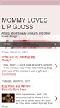 Mobile Screenshot of mommyloveslipgloss.blogspot.com