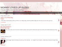 Tablet Screenshot of mommyloveslipgloss.blogspot.com