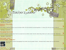 Tablet Screenshot of buecherzauber.blogspot.com