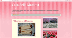 Desktop Screenshot of casadellamamma.blogspot.com