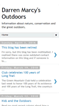 Mobile Screenshot of darrenmarcyoutdoors.blogspot.com