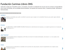 Tablet Screenshot of fundacioncaminoslibres.blogspot.com