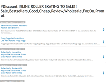 Tablet Screenshot of inlinerollerskatingtosale.blogspot.com