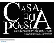 Tablet Screenshot of casadepoesiauy.blogspot.com