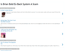 Tablet Screenshot of exback-system.blogspot.com