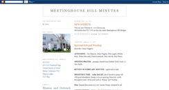 Desktop Screenshot of meetinghousehillminutes.blogspot.com