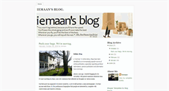 Desktop Screenshot of iemaanrana.blogspot.com