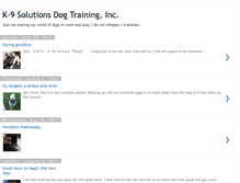 Tablet Screenshot of k-9solutionsdogtraininginc.blogspot.com