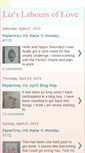Mobile Screenshot of lizslaboursoflove.blogspot.com