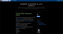 Desktop Screenshot of barronsclothing.blogspot.com