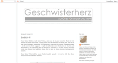 Desktop Screenshot of geschwisterherz.blogspot.com