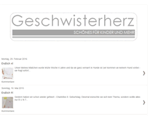 Tablet Screenshot of geschwisterherz.blogspot.com